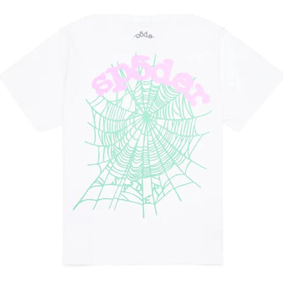 Sp5der OG Web Tee White