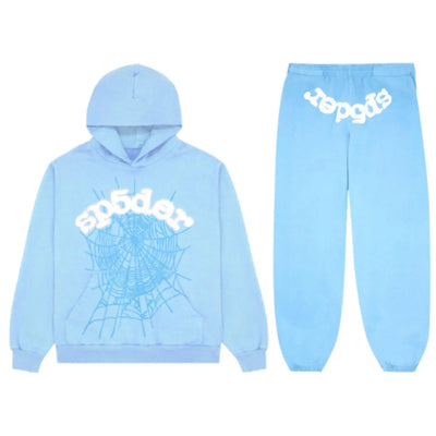 Sp5der Web Tracksuit-Sky Blue