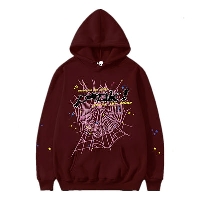 Web Angel Hoodies Brown